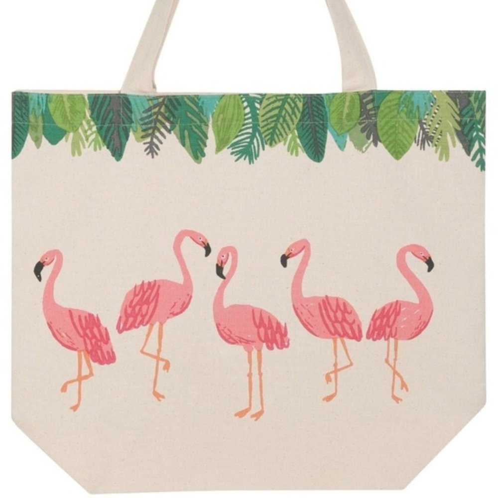Now Designs Flamingos Beach Market Bag Tote NWT